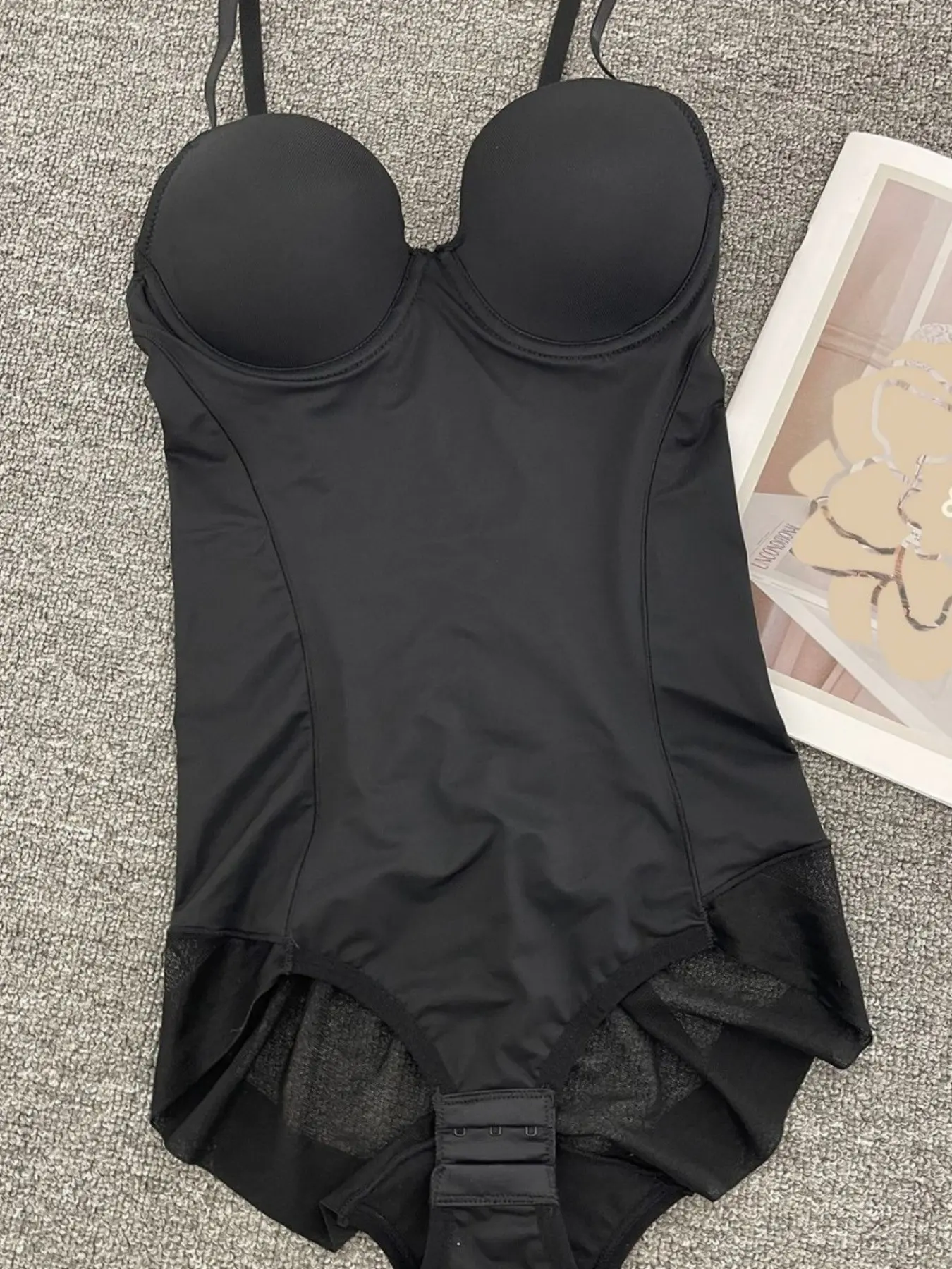 Women's Solid Contrast Lace Ruched Sheer Skinny Shapewear Bodysuit, Adjustable Spaghetti Strap, Comfortable Daily Wear, Gift for Her