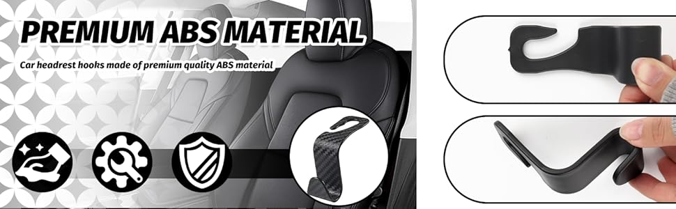 2025 New Car Headrest Hidden Hook 33lb(Max) Car Hooks for Purses and Bags,Hard Hat Holder for Truck Seat Hanger Storage Organizer for Coats,Umbrellas,Grocery Bags,Handbags Universal Car Accessories