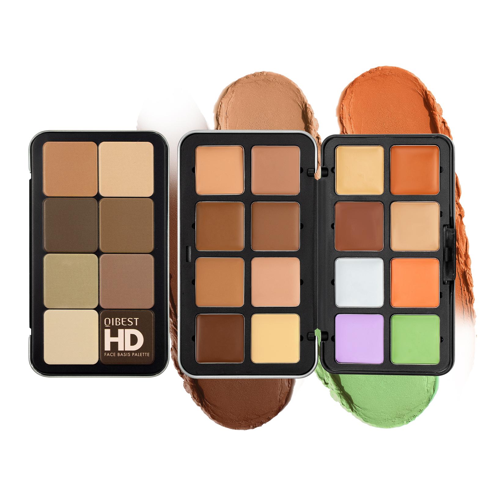 16-color powder blusher contouring concealer palette, matte highlighter multi-purpose rouge cream, long-lasting waterproof concealer palette, versatile use, Cosmetics Products