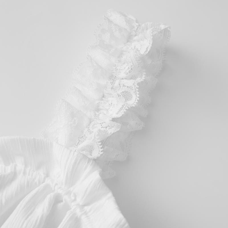 Women's Elegant White Tiered Cami Long Dress Lace Trim Ruffle Flowy Maxi Sundress Sleeveless A-Line High Waist Summer Dress