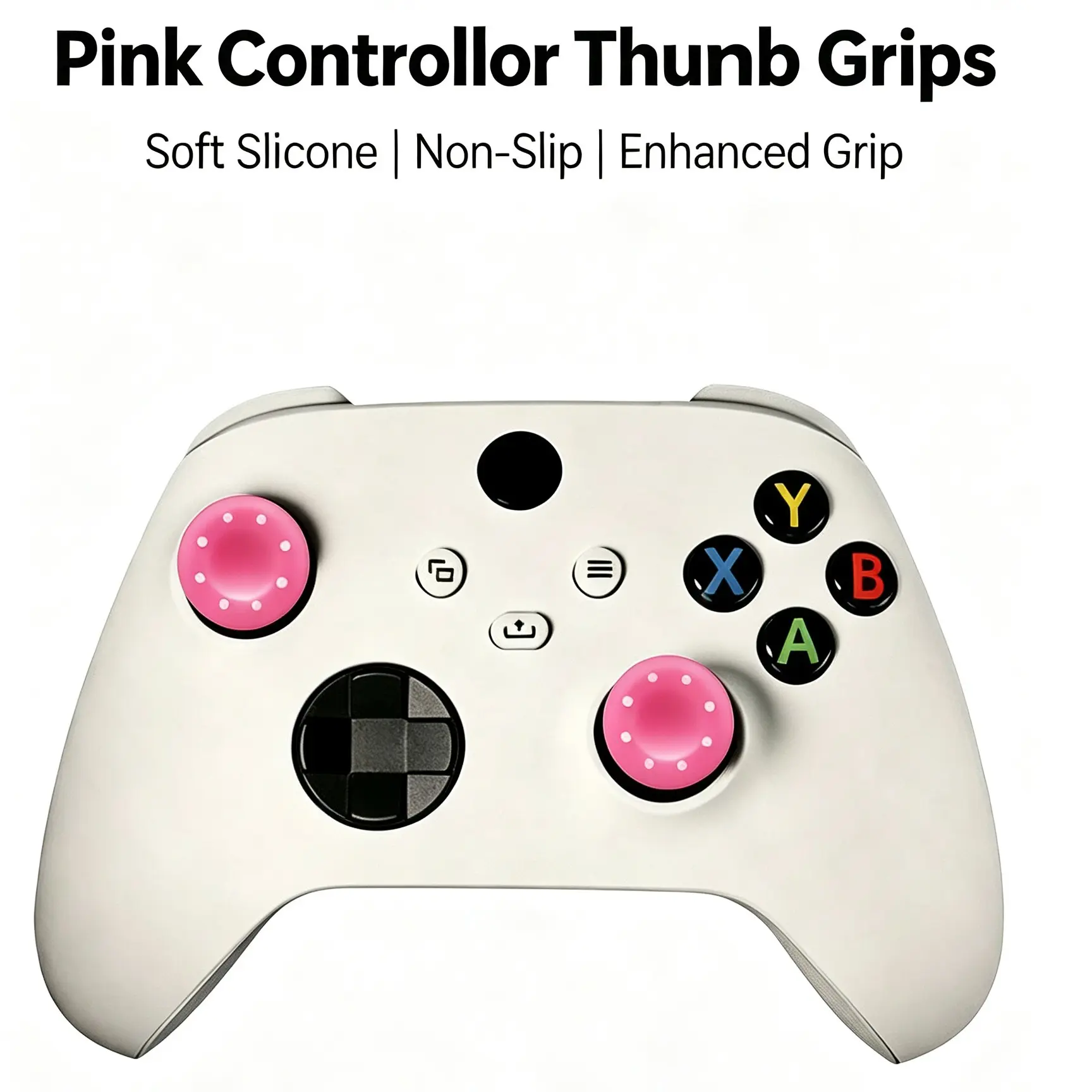 2pcs Silicone Joystick Caps for Ps5/ps4/ps3/one/360/pro/series X/s, Universal Game Controller Joystick Keycaps, Gaming Console Accessories, Durable and Comfortable