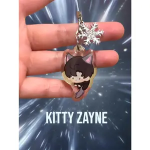 Love and Deepspace cute kitty Xavier, Zayne, Rafayel, Sylus, Caleb cute mini charm keychain