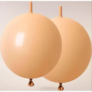 Nude Link Balloons 10 Inch - 60 Pcs Skin color Quick Link Balloons Latex Linking Balloon for Wedding Birthday Decorations