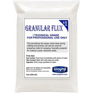 Flux 8oz/1/2 Pound Glazed Melting Crucible for Gold Silver Jewelry Casting
