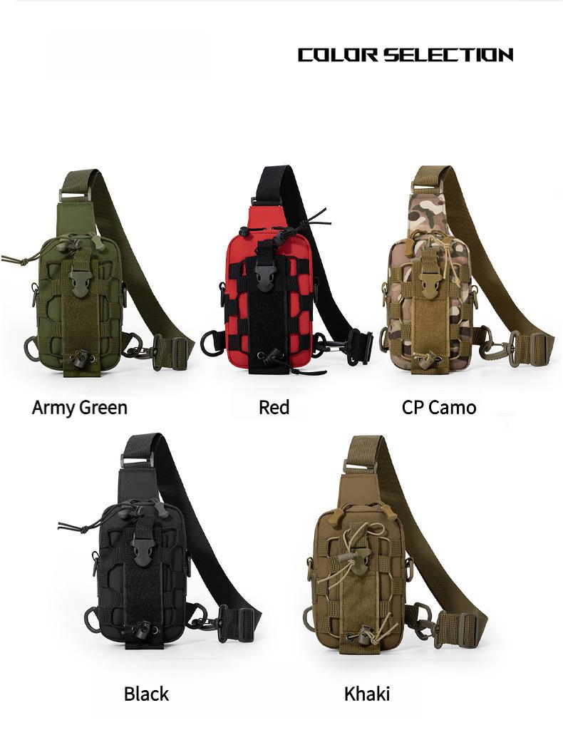 Tactical Waist Bag for Men - Water Bottle Holder, Crossbody Chest Bag for Camping, Cycling & Everyday Use