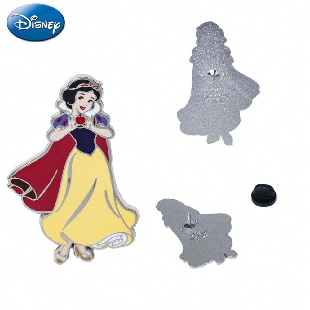 1Pc Disney Officially Licensed Collectible Enamel Princess Brooches Snow White Cinderella Ariel Tiana Moana and Other Beautiful