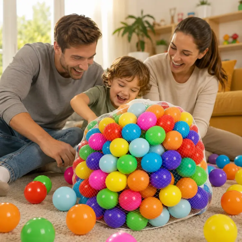 100 Count 2.2 Inch Ball Pit Balls 8 Vibrant Bright Colors Non-PVC Plastic Balls, BPA Lead Phthalate Free Non-Toxic Safe Durable Soft Ocean Play Balls for Toddlers Kids Play Tent Ball Pit Swim Pool Birthday Party Decoration