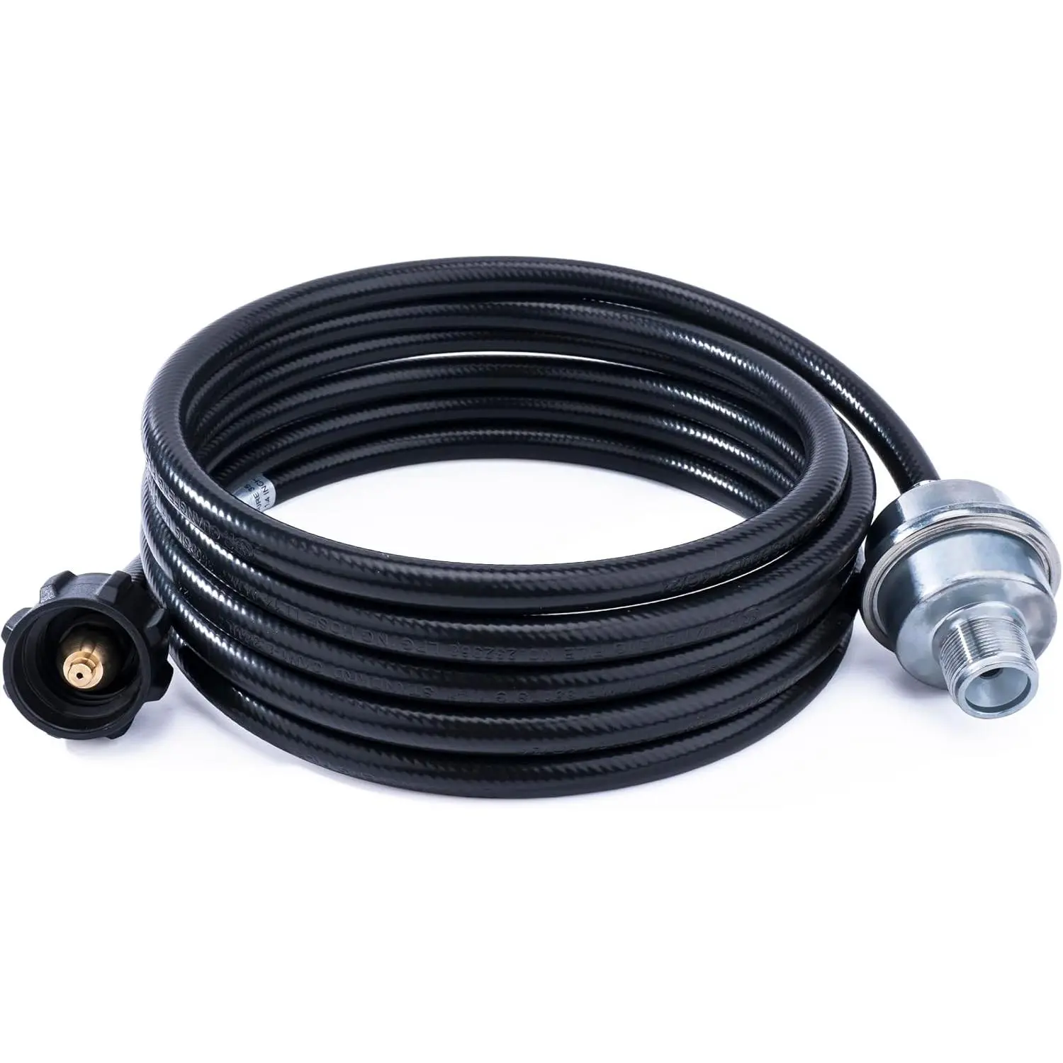 F273699  Hose Fits for Mr Heater, 12-Ft, Connects 5-45 lb Tanks | Extended Version with  FilterCompatible with Big Buddy Portable Heater, with Adapter