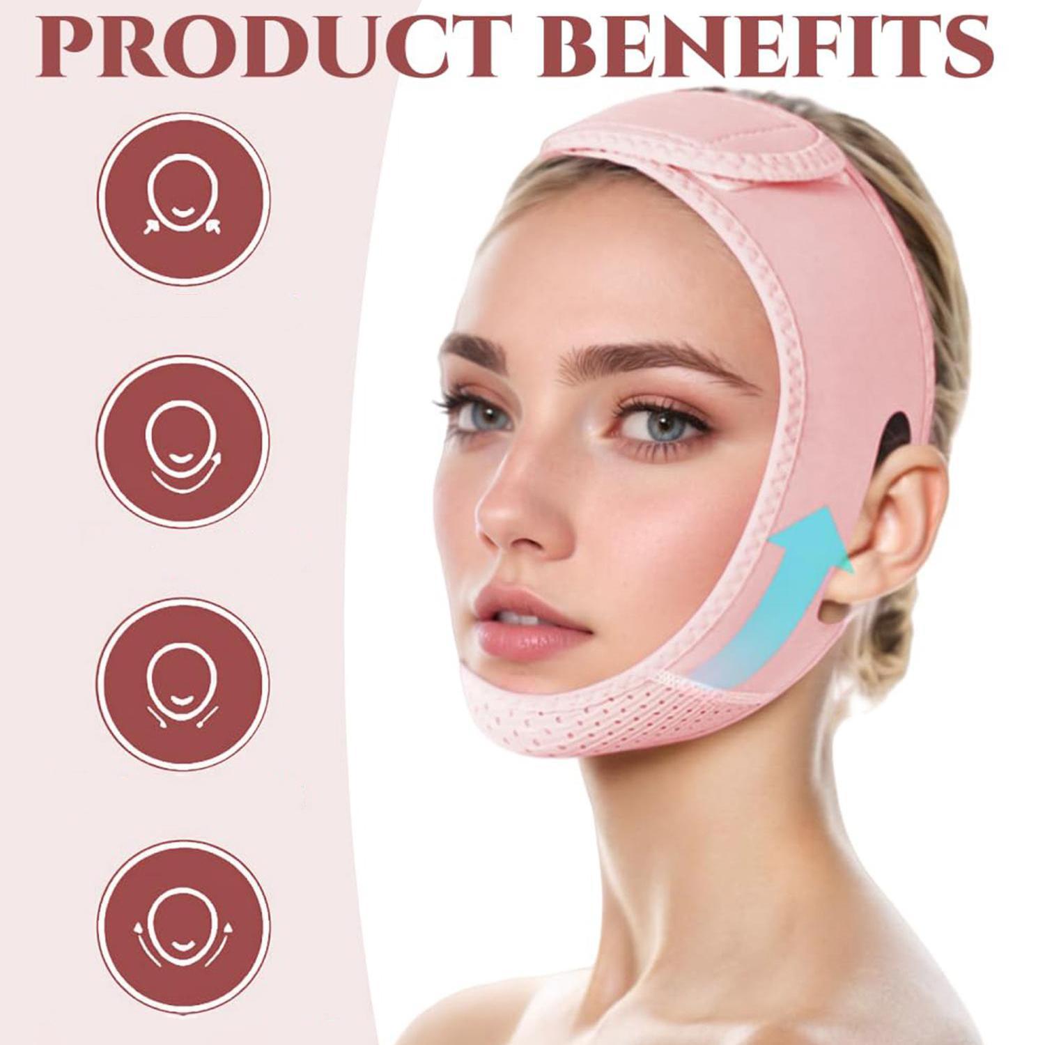 V Line Lifting Mask with Chin Strap for Double Chin, Face Skincare Lifting Belt for Women, Beauty Care Product, Skincare Tools, Face Sculpting Tool, Gifts for Girl, Skincare Products, Face Jawline Shaper, Facial Contour Refining, Double Chin Reducer V Line Lifting Mask with Chin Strap for Double Chin, Face Skincare Lifting Belt for Women, Beauty Care Product, Skincare Tools, Face Sculpting Tool, Gifts for Girl, Skincare Products, Face Jawline Shaper, Facial Contour Refining, Double Chin Reducer