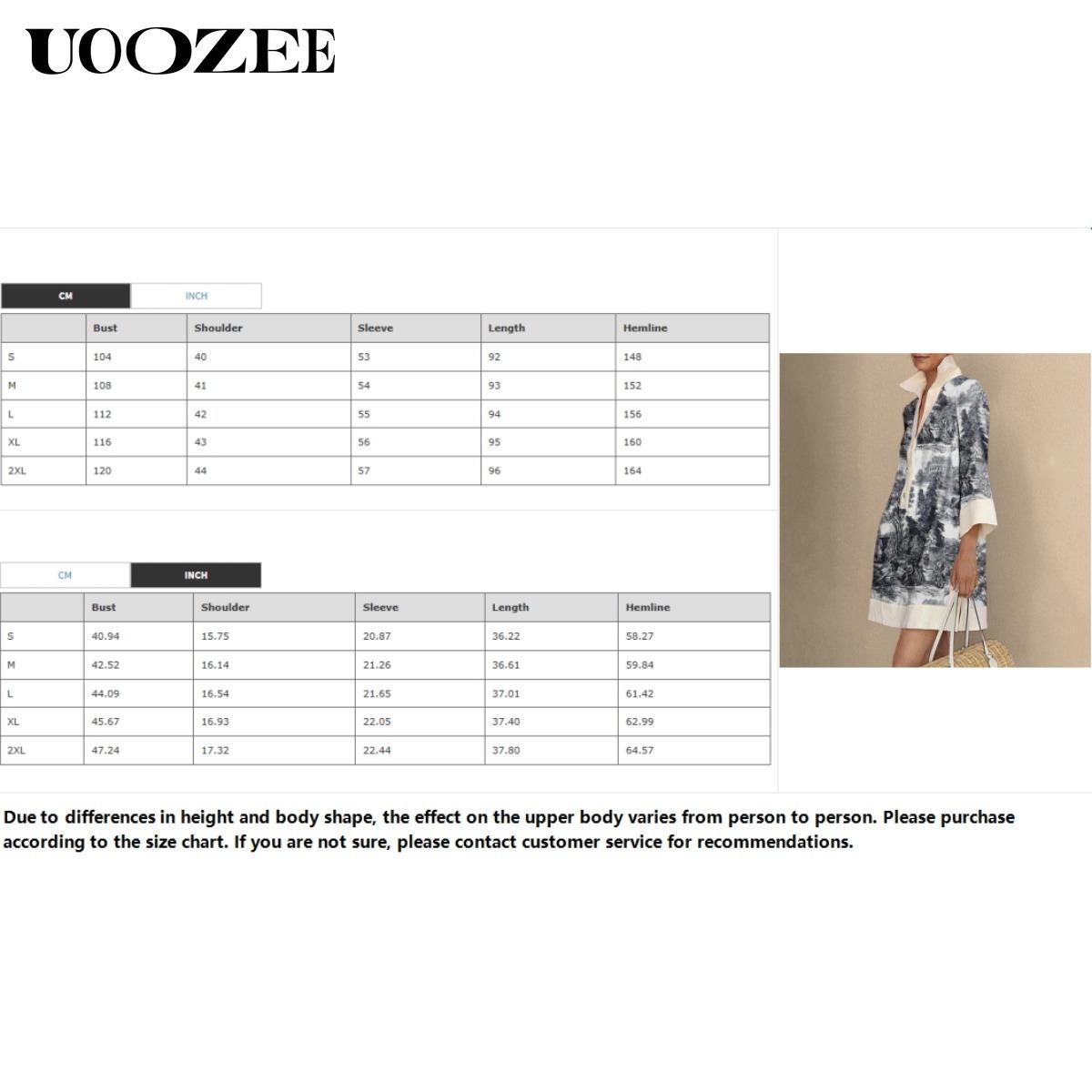 Women's Cotton Collared Long Sleeves Loose Printed Lapel Mini Dresses Shirt Dress Summer Casual Hand Wash Only