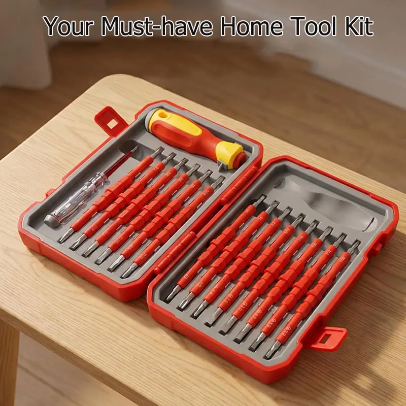 DIY Dual Head Removable Screwdriver, Multifunctional Screwdriver, Used for Home Repair, Furniture Assembly, Multi functional Home Tool Kit, Essential for Anti slip Handle