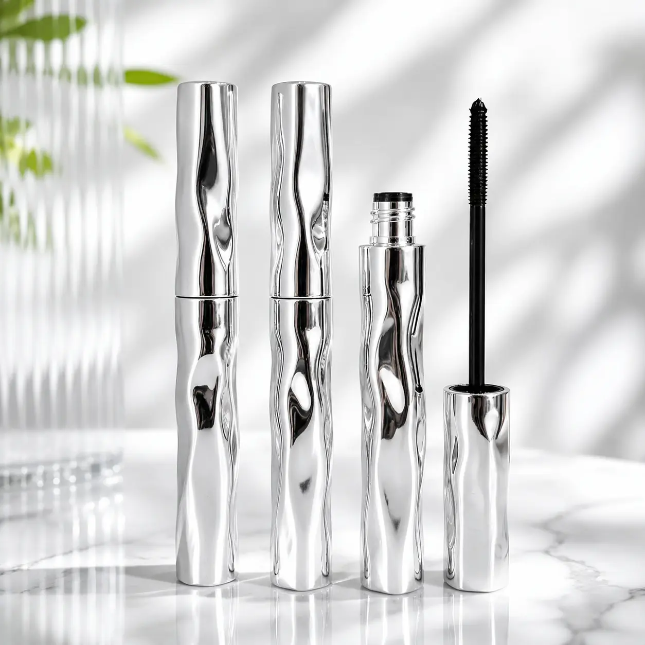 Volumizing Lengthening Curling Mascara, Waterproof Smudge-Proof Long-Lasting Black Formula, Quick Dry Defined Lash Makeup