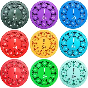 Math Fidget Spinners, Addition and Subtraction, Math Spin Toy for Grades 1-3, Educational Fidget Toy for Addition & Subtraction Practice, Fun Math Learning Tool to Keep Kids Engaged During Summer Vacationfidget toys