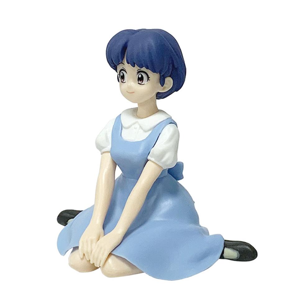 Stock anime Ranma 1/2 Relax Time Tendou Akane Saotome Ranma 10cm PVC Figure Model Collector Model Figurine Doll Toy Gift