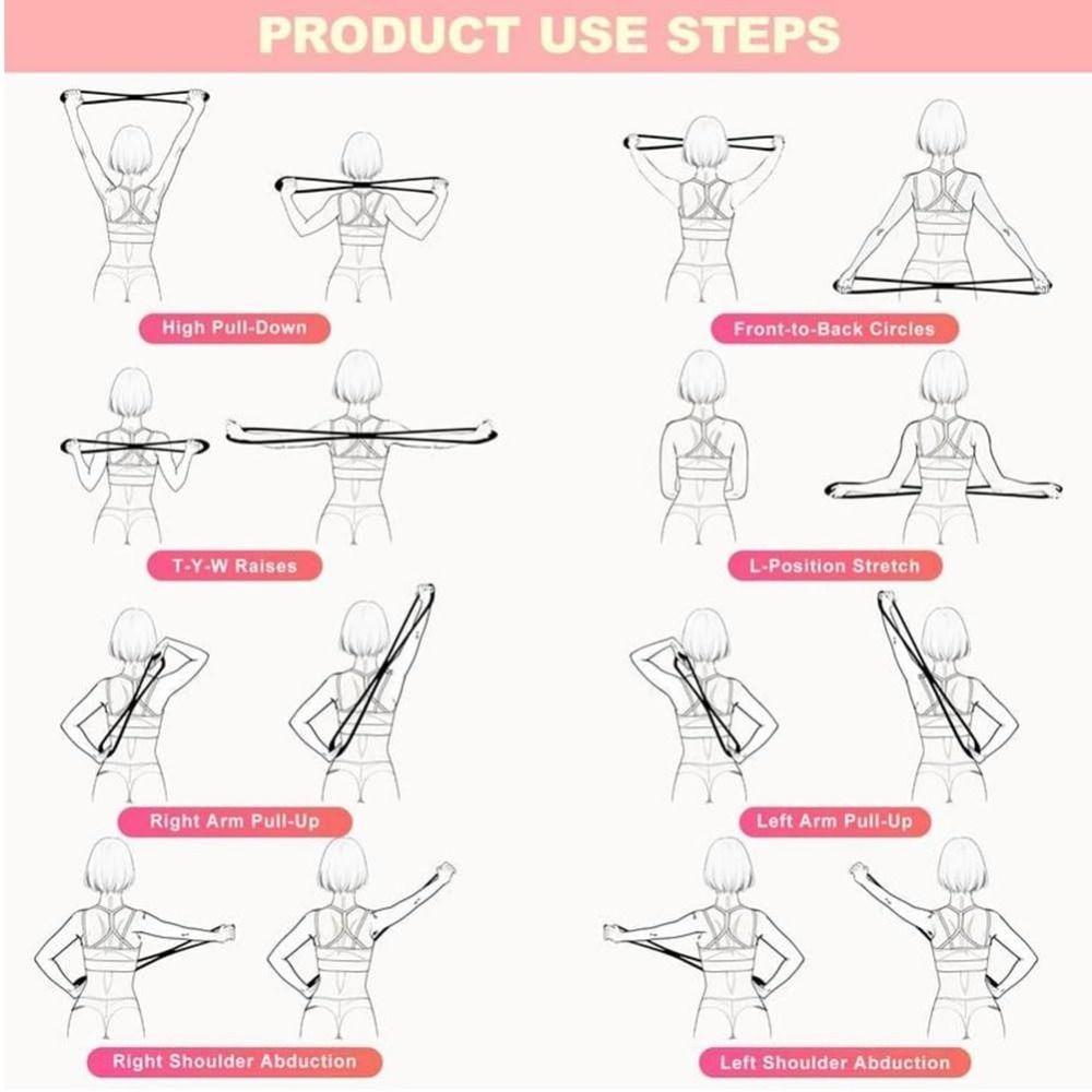 2026 Upgraded Figure 8 Silicone Resistance Band 35LB, Quick Rebound Exercise Band for Yoga Pilates Home Gym