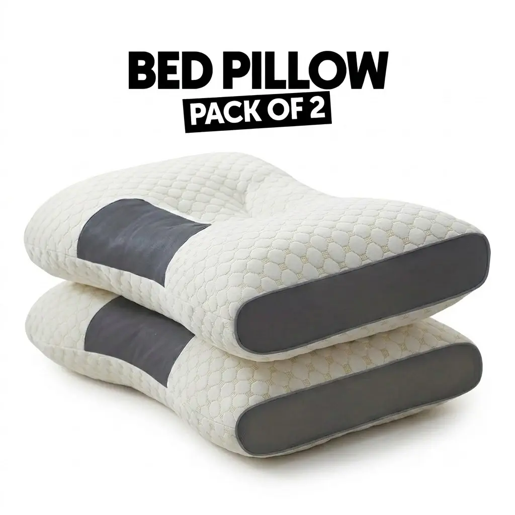 2/4 Pack Bedding Pillows, Soft Slim Pillow, Multipurpose Pillow Insert, Moisture-Wicking & Breathable for Sleep, Soft & Durable, Comfortable Pillows for Bedroom & Living Room, Suitable for All-Season Use