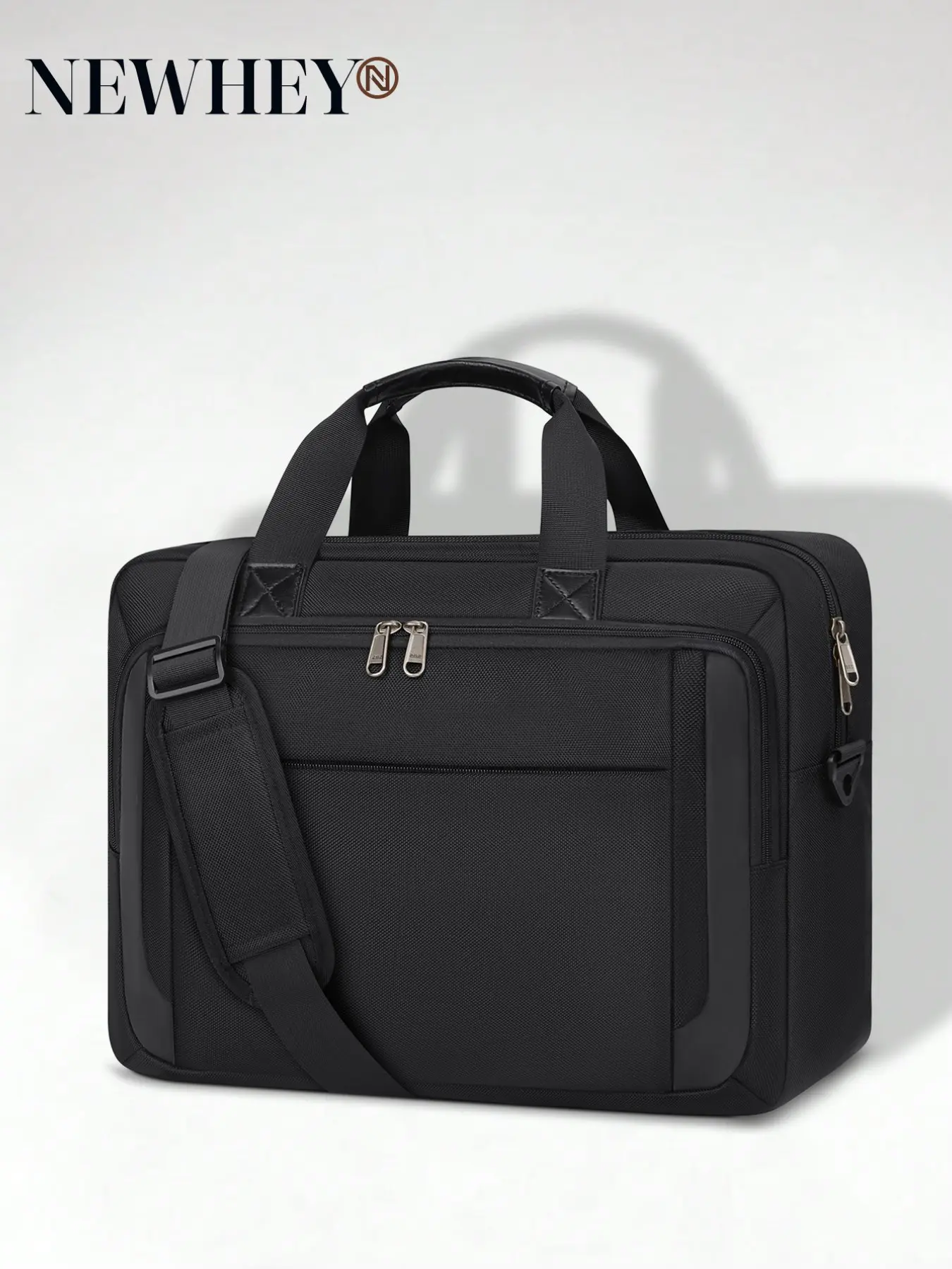 15.6 Inch Laptop Briefcase for Men, Water-Repellent Computer Messenger Bag, Large Capacity Shoulder Case for Business, Travel, Office, Travel Essentials
