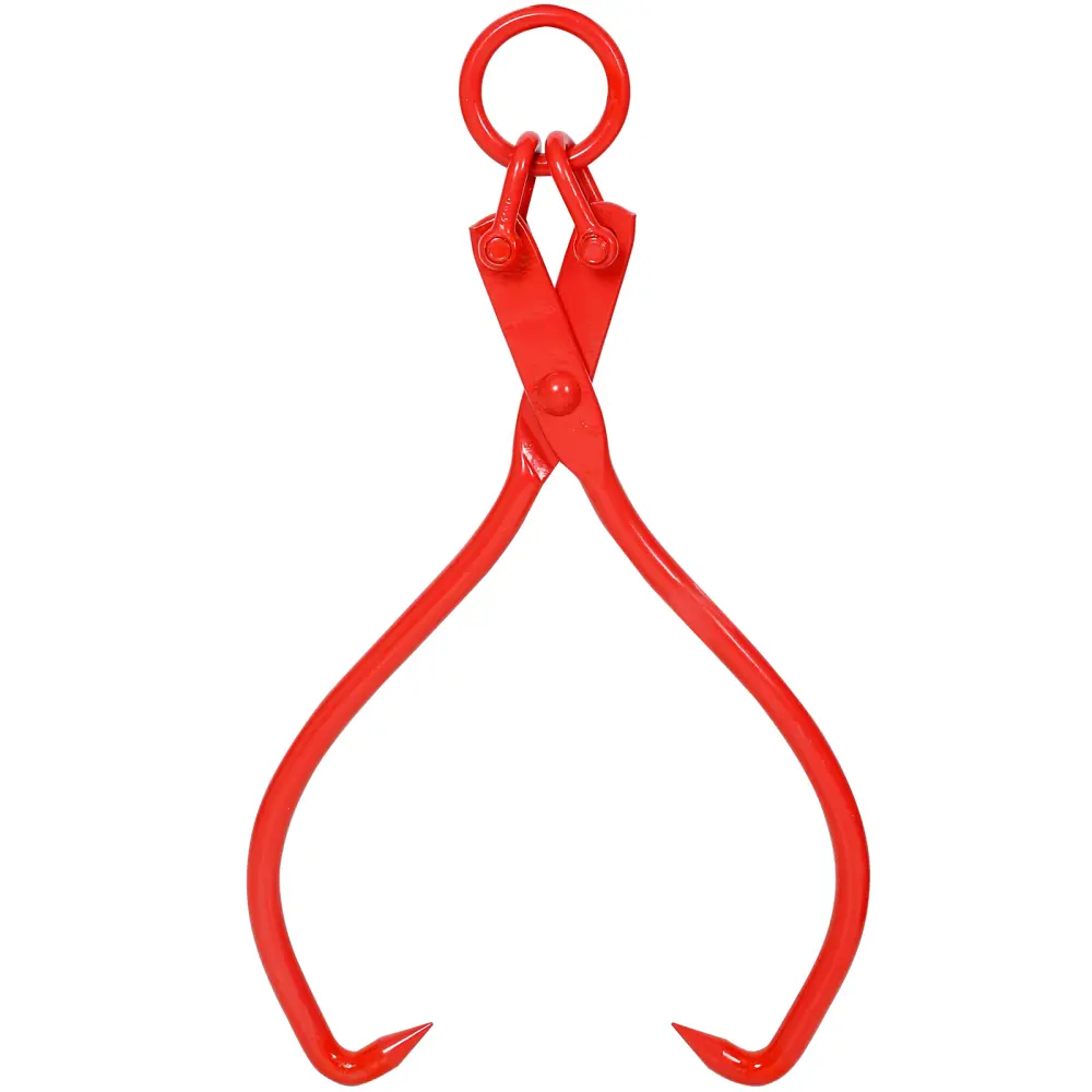 25 Inch Skidding Tongs with Ring, Heavy Duty Logging Tongs for Moving Logs, Steel Timber Grabber Tool for Forestry Work, Wood Handling, Tree Removal, Firewood Processing, Lifting Pulling Dragging Logs, Durable Outdoor Lumberjack Equipment