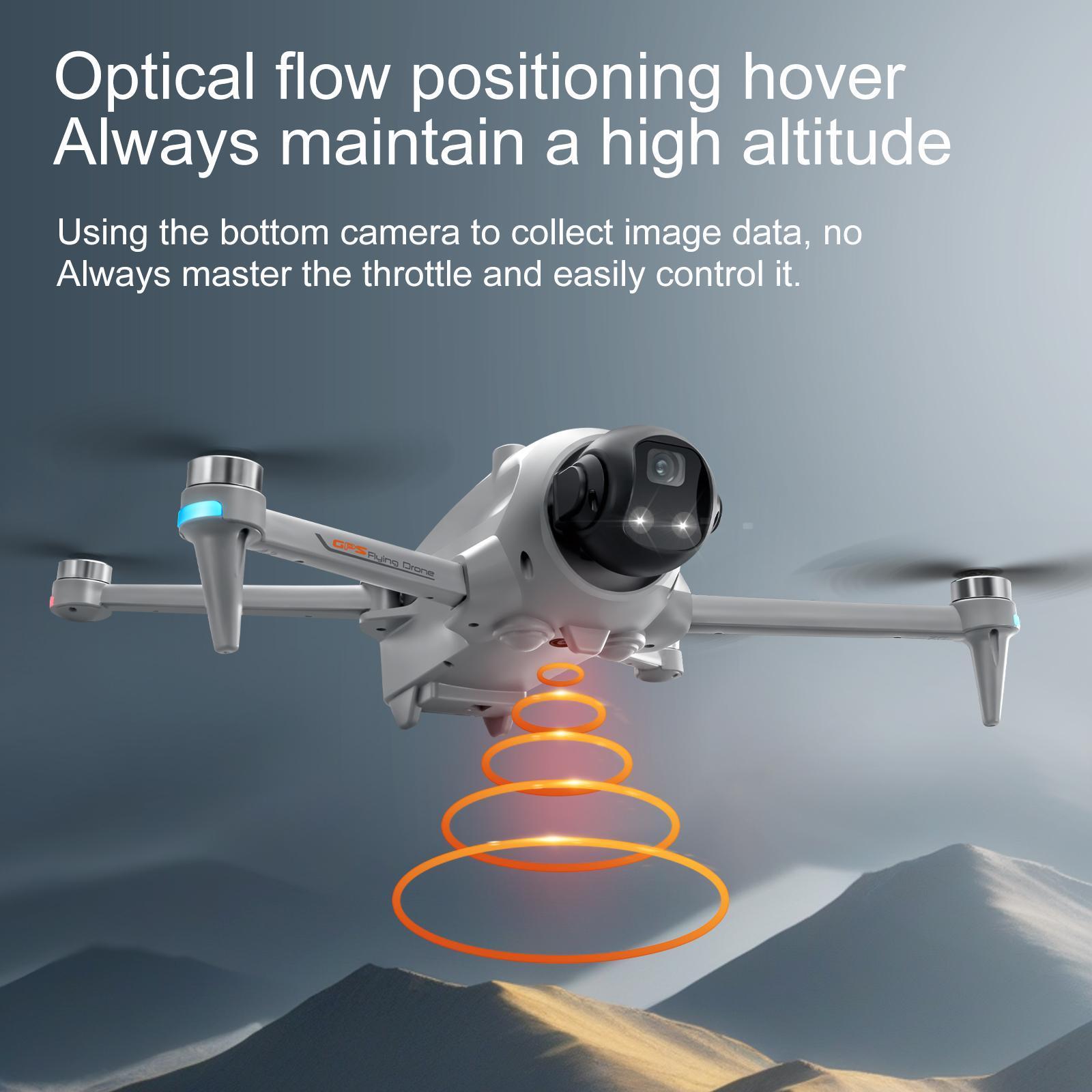 New Design GPS Drone with 180° ESC Camera 5G Large Screen Remote Control Lifting and Obstacle Avoidance Head Brushless Power GPS Return for Amateur Players.