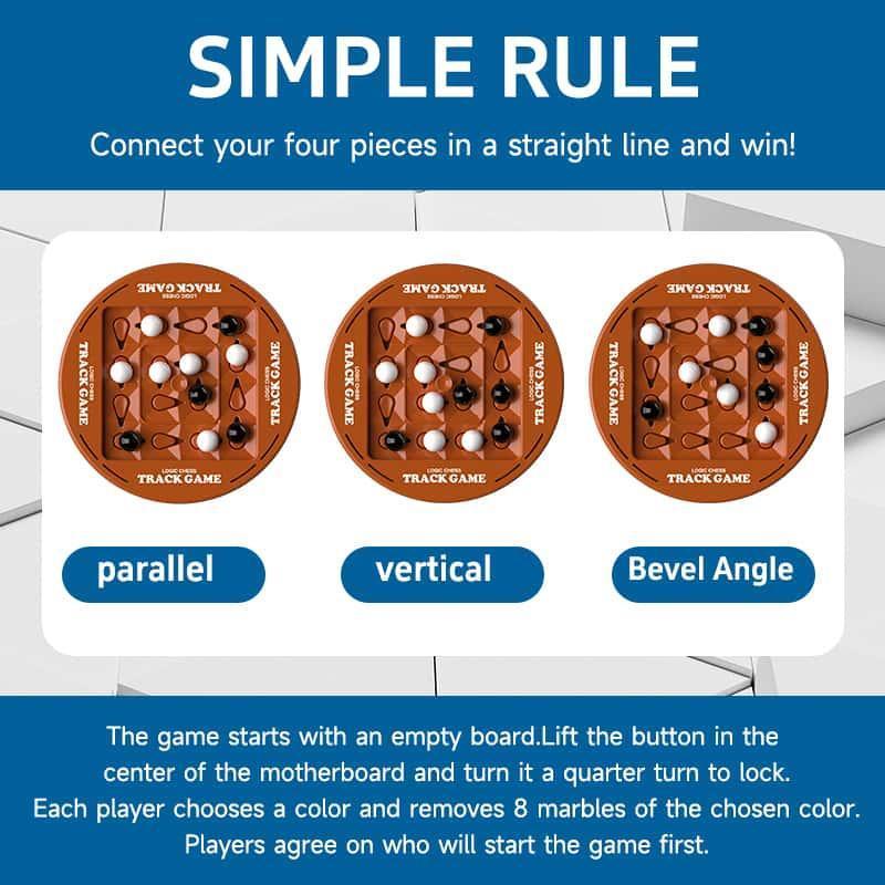 Logic Track Chess 2 Player Battle Game - Educational Brain Development Toy for Kids Birthday Gifts