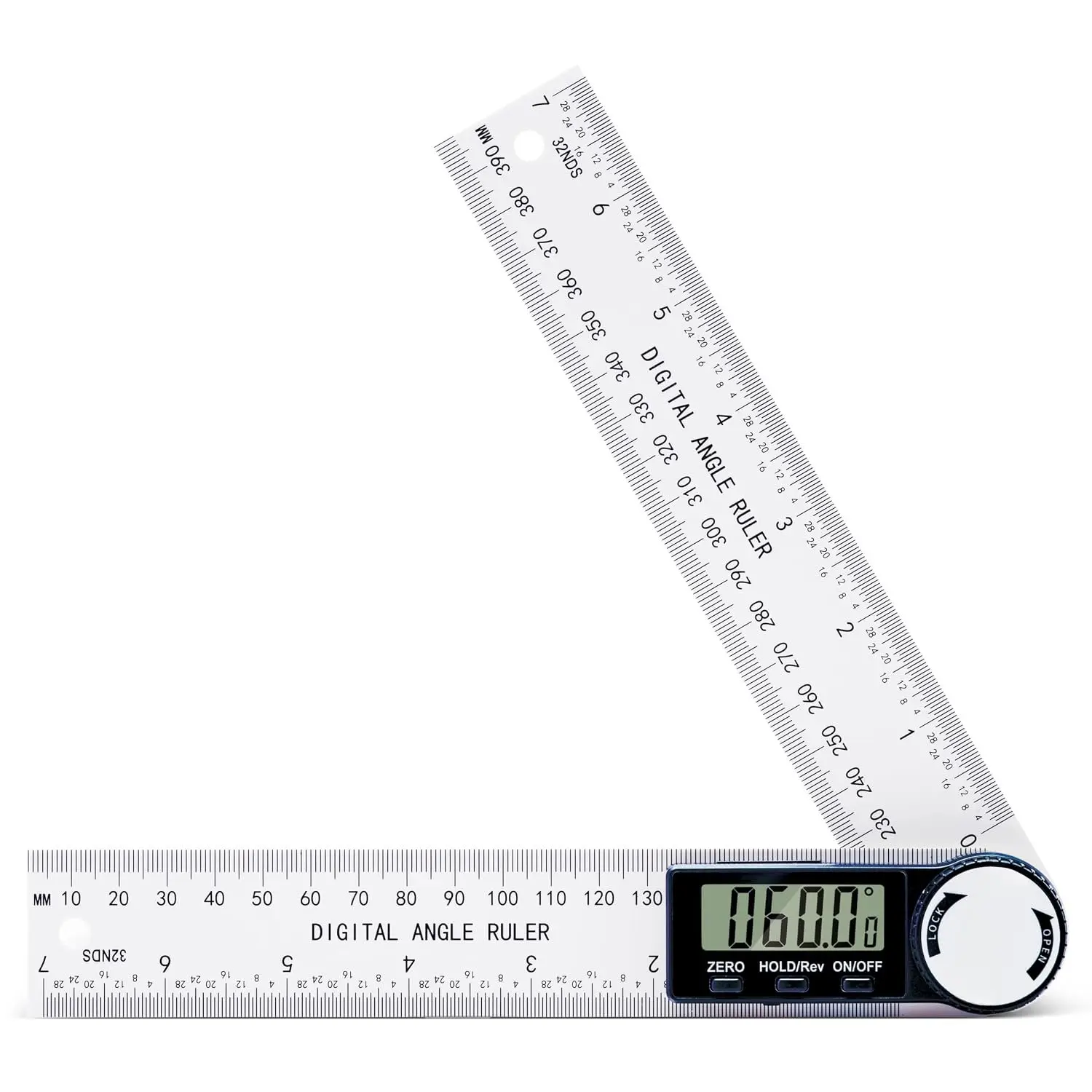Digital Angle Finder Protractor, 7-Inch (200mm) Measuring Tool | 3rd Generation Quick Display, Angle Gauge Ruler, Professional Measuring Tool, Woodworking, Carpentry, and Construction