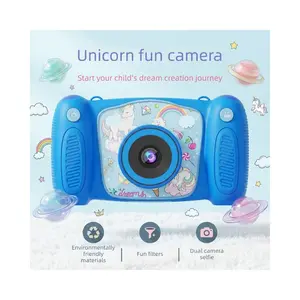 Cartoon Kids Digital Camera Dual Lens HD Photo & Video Mini SLR Style Toy Camera for Children