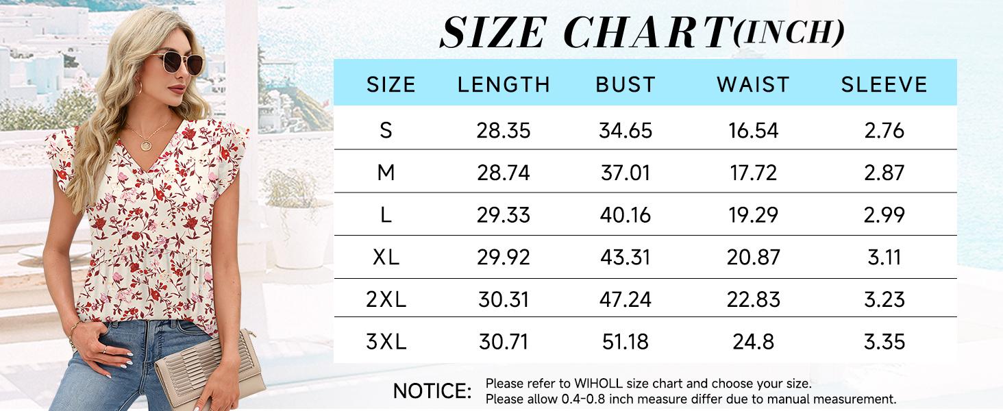WIHOLL Womens Summer Tops 2026 Babydoll Shirts Ruffle Sleeve Spring Outfits Dressy Casual Blouses WIHOLL Womens Summer Tops 2026 Babydoll Shirts Ruffle Sleeve Spring Outfits Dressy Casual Blouses