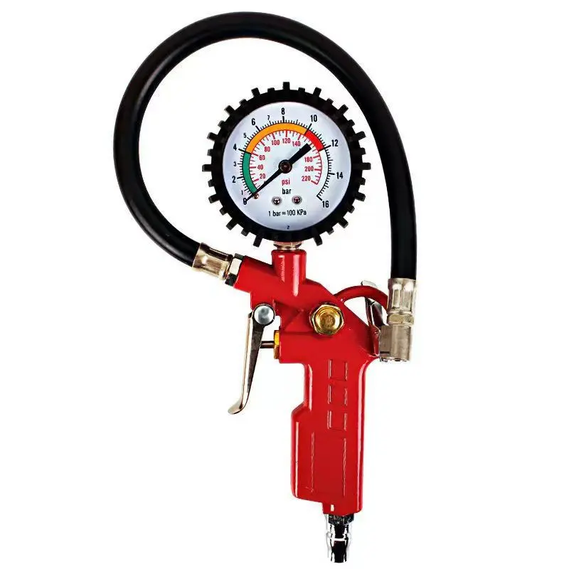 High Precision Tire Pressure Gauge, 250psi Dual Dial, Essential Car Maintenance Tool for Car Owners and Cyclists, Must-Have Device, Air Pressure Gauge for Tires