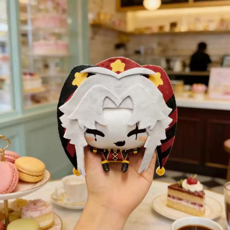 The Freak Circus Harlequin & Pierrot Plush Set 2Pcs Cute Jester Stuffed Dolls Horror Game Gift for Fans Kids