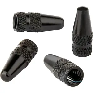 Cycling Anodized Presta Valve Caps - Dustproof, Rustproof, Fun Styles (Rocket, Hamburger, Pocket Rocket), 4-Pack, 0.7g Per Cap, Universal for Bikes, Prevents Damage, Extends Service Life, Prevents Valve Damage