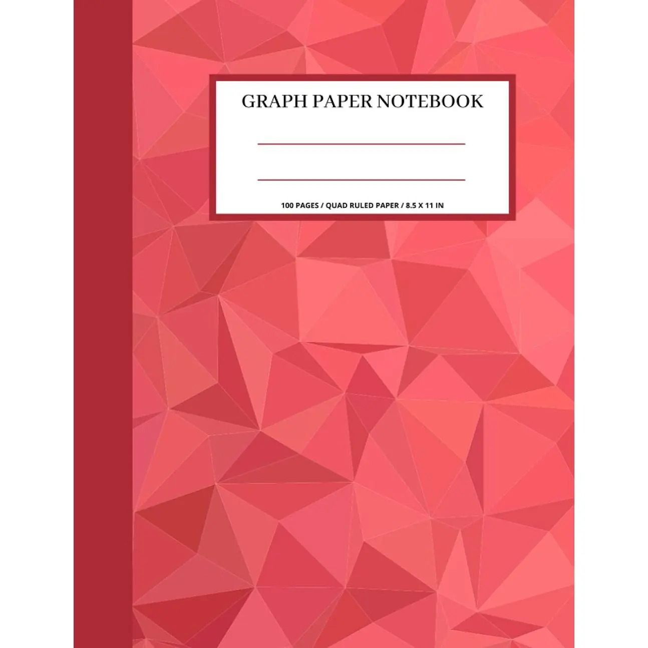 GRAPH PAPER NOTEBOOK: Grid Composition Notebook for Math, Science and Engineering Students, Quad Ruled, 100 Pages Large 8.5 x 11 inches (Grid Notebooks) - Paperback