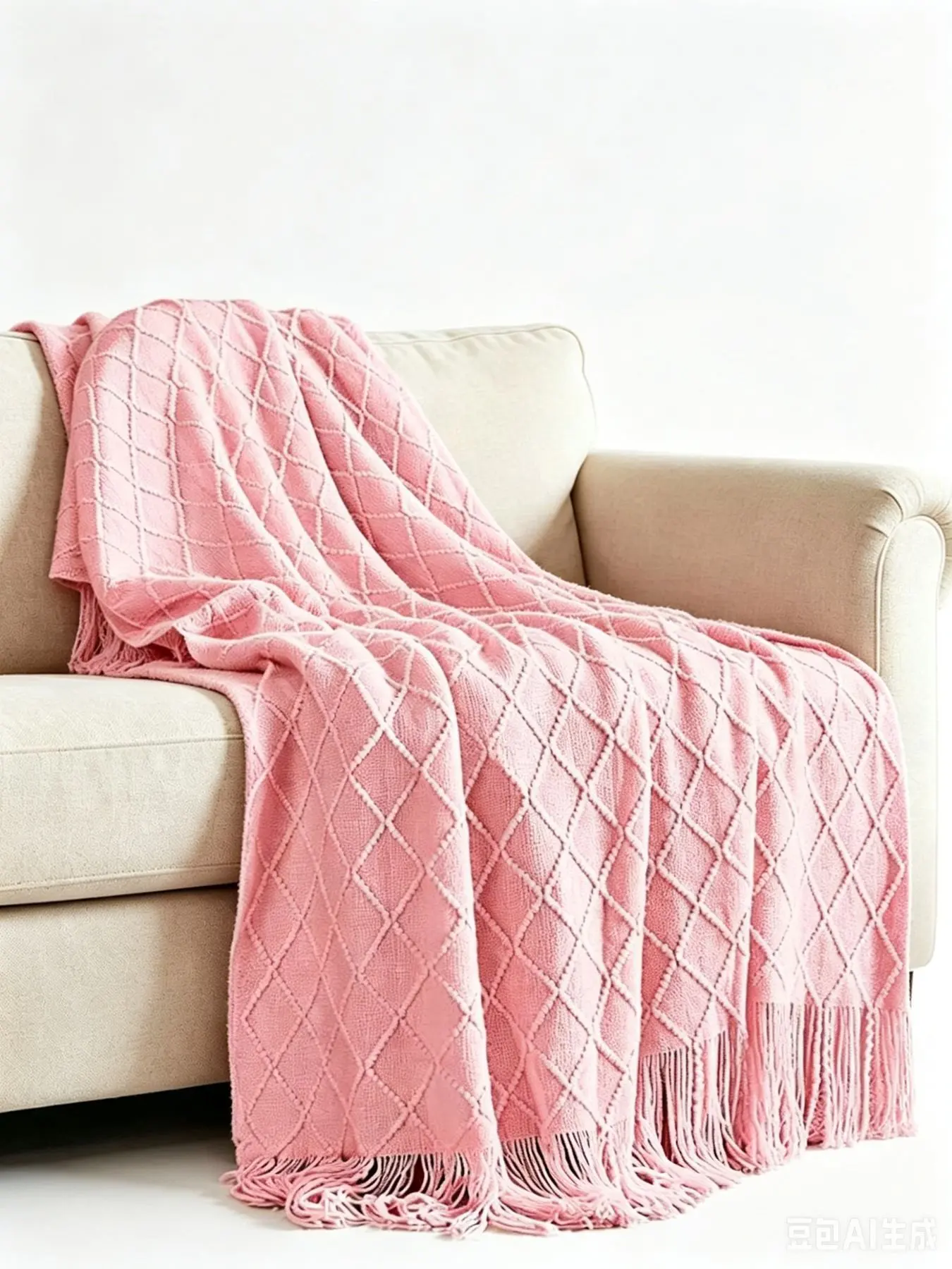 Acrylic Knitted Blanket, Nap Blanket for Sofa, Bedroom Bedding, Relaxing Leisure, Soft and Cozy, Perfect for Home Use