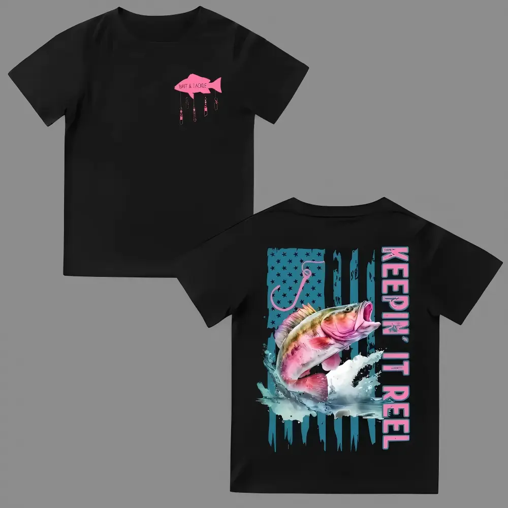 Men's Cotton Comfy T-Shirt - Unisex Fish Graphic Fashion Apparel, Work Option with No Stiffness, Excellent Breathability, Unrestricted Movement, Fishing Lover Gift
