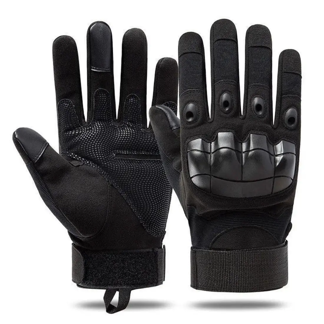 Tactical Full Finger Gloves - Motorcycle Accessories, Soft Knuckle Protection, Touchscreen, Non-Slip, Breathable, Allseason Shock-Proof Anti-Injury Biker Men's Work Gloves Father Gifts, Allseason Sports Gloves