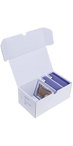 Trading-Card Storage Box, 8-Pack • 1000 Count Corrugated Cardboard Storage Box with dividers & labels for TCG/Magic/Mtg storage and Collection, 14.4 INCH Horizontal Trading-Card Storage Box, 8-Pack • 1000 Count Corrugated Cardboard Storage Box with dividers & labels for TCG/Magic/Mtg storage and Collection, 14.4 INCH Horizontal
