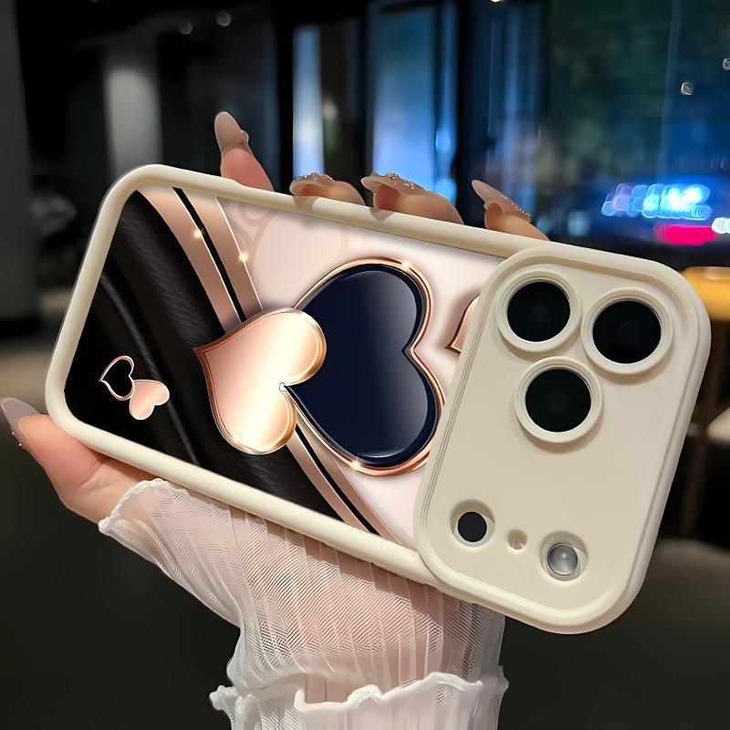 Creative Love Soft&Flexible TPU Silicone Phone Case For iPhone 17 Pro Max AIR 16 15 14 13 12 11 Plus XSMAX Cases Durable|Shockproof|Full Camera Protection|Anti-Scratch|Anti-Fingerprint|Slim Fit|Gift For Girlfriend/Men/Women