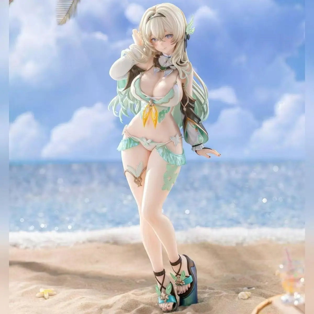 Anime Girl Swimsuit Figurine, Trendy Collectible Model Statue, Birthday Gift, Car Dashboard Ornament, Anime Merchandise
