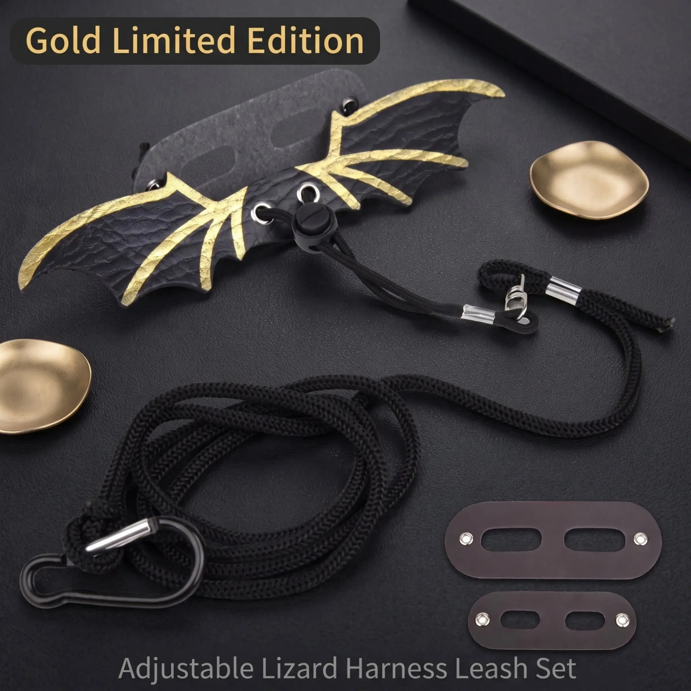 Lizard Specific Leash, Halloween Devil Design, Adjustable Strap, Universal Size, Pet Walking Rope, Small Animal Daily Essentials