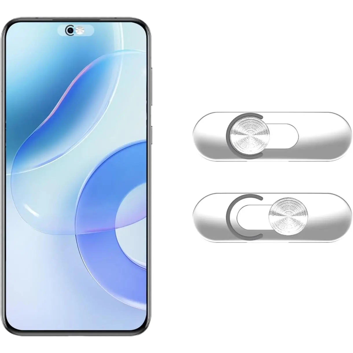 Front Camera Cover Compatible for Smartphones,Webcam Cover Compatible for Pixel/Galaxy/iPad,Protect  and ,Camera Slide Protection,2 Pack-