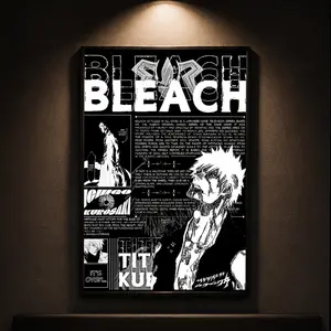 Manga Wall Art, Ichigo Kurosaki Manga Poster, Must-Have for Bleach Enthusiasts, Anime Wall Art, Manga Wall Decor, Gaming Room Decor, Otaku Room Decor, Anime Fan Gift, Japanese Anime Decor, Aesthetic Room Decor