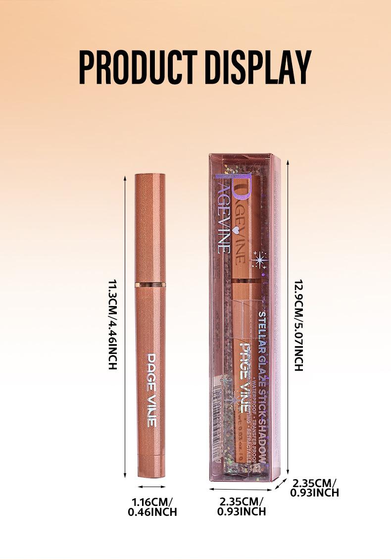 PAGE VINE Highlighter Eyeshadow Stick Amazon TK Under-Eye Shadow Pen 12-Color Eyeshadow High-End Eyeshadow