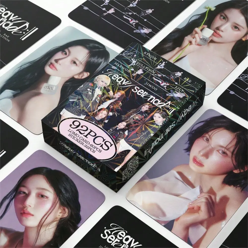 92 Pieces Nmixx Heavyserenade Album Photo Cards, Handmade Lomo Stickers, Perfect for Albums and Decorations, Unique Collectible Items