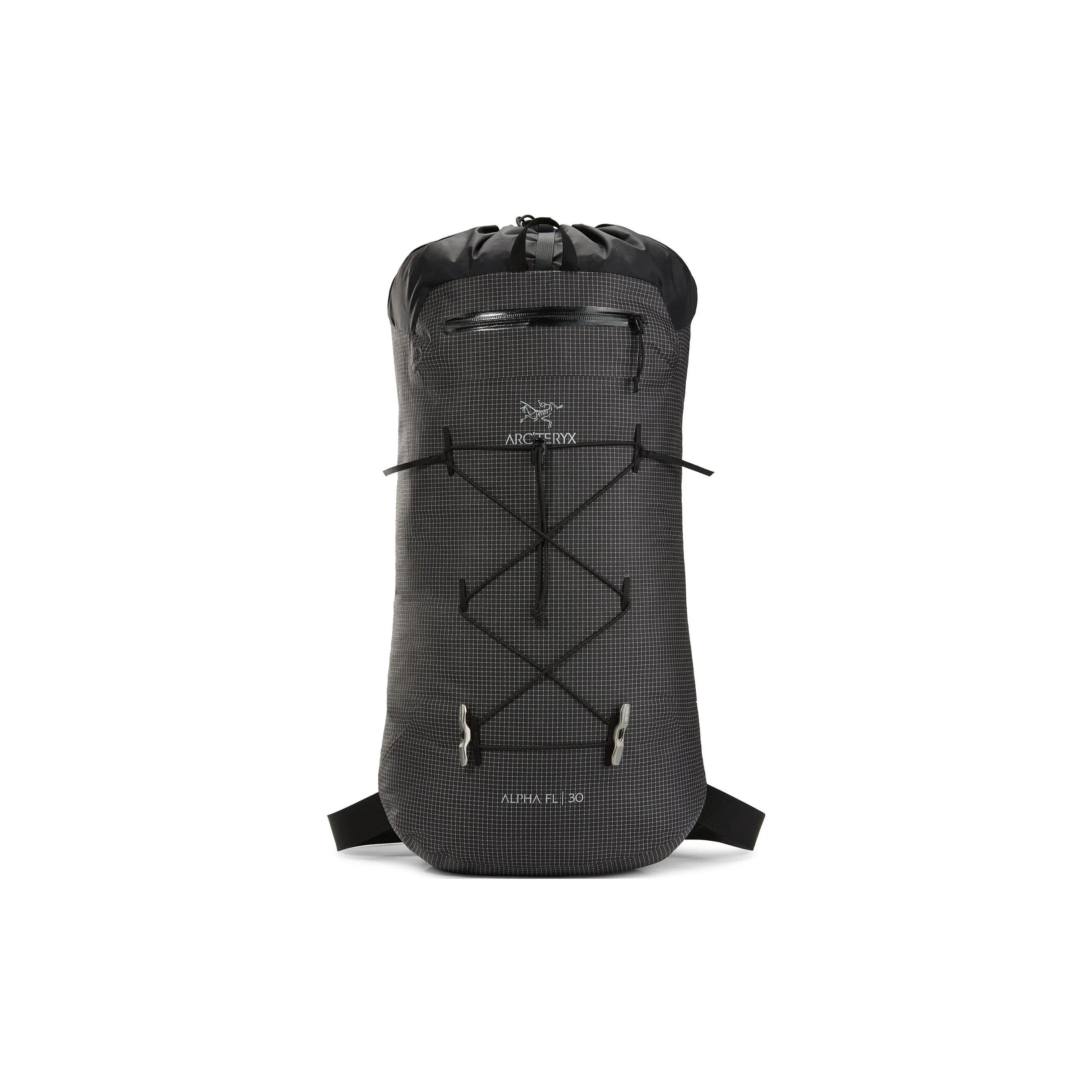 Arc'teryx Alpha FL 30L Lightweight Casual Backpack for Men and Women, Nylon, Black