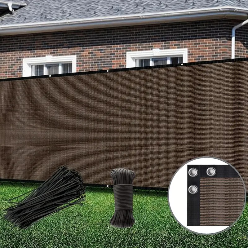 Outdoor Balcony Railing Privacy Screen UV Protection Windproof Sunshade Net for Courtyard Patio with Ties Outdoor Sun Shades for Patio
