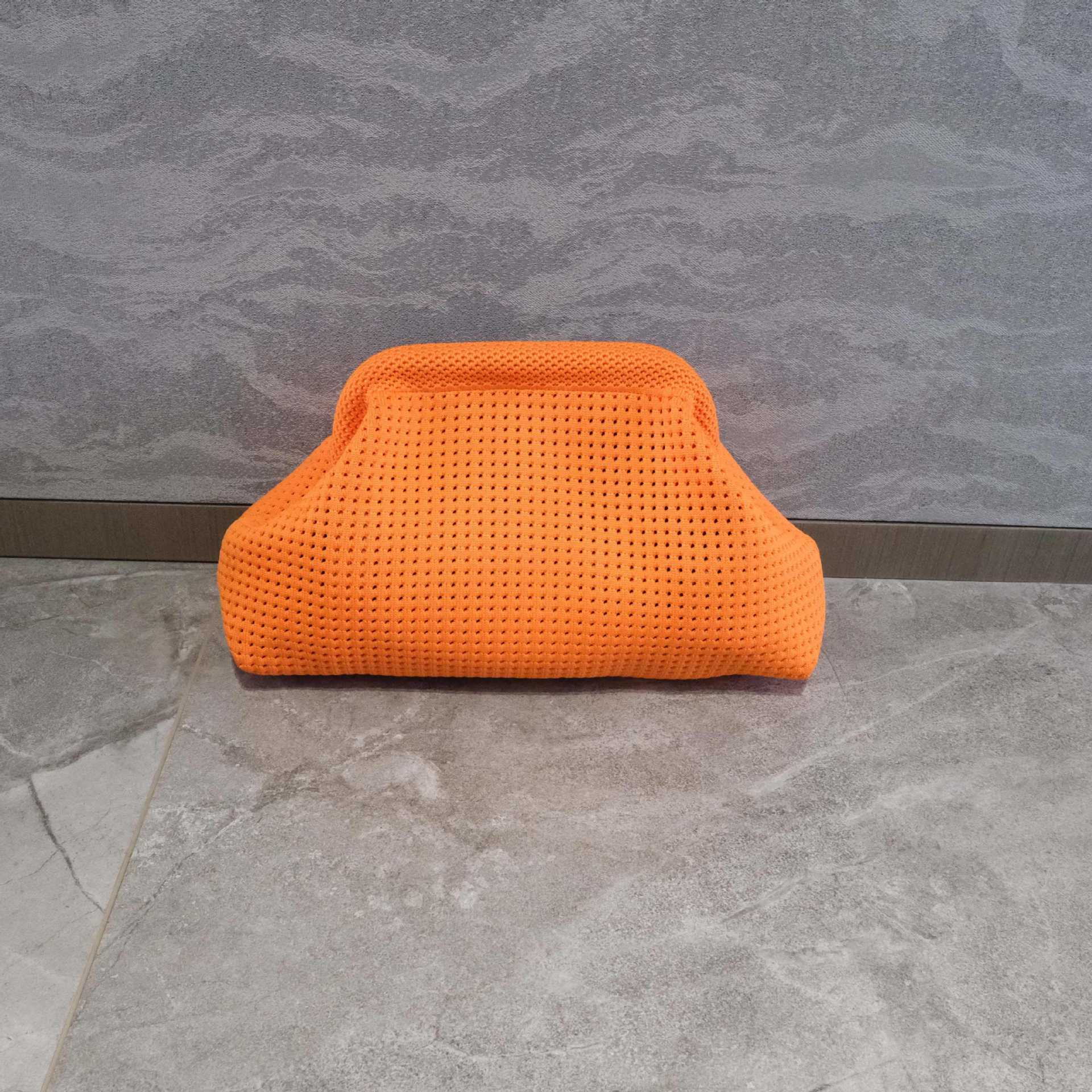 Storage Bag Polyester Summer Beach Clutch Bag Soft Elastic Small Crochet Handbag Breathable Large Capacity Purse Party Сумка