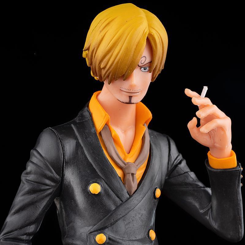 27cm One Piece Anime Figure Vinsmoke Sanji Smoking Insert Grandista PVC Action Figures Model Dolls Toys Kids Birthday Gift