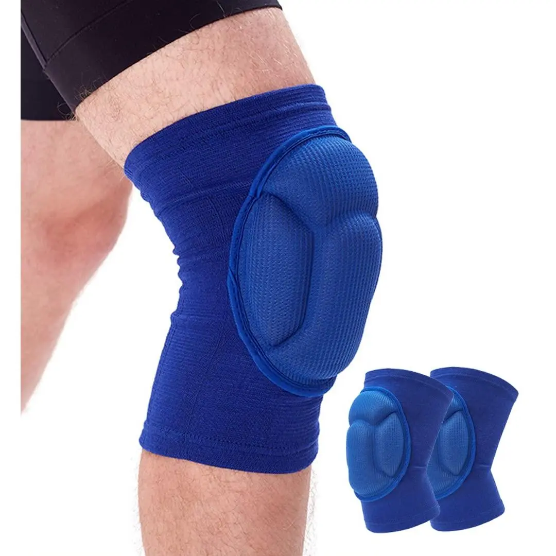 Knee Pads for Women & Men, Basketball Knee Pads Volleyball Knee Pads for Women Men Wrestling Knee Pads Wrestling Gear, Crash Pad Snowboarding Gear Knee Protector Soft Knee Pads for Work (Small, Blue)