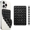Dual-Sided Silicone Phone Grip Holder, Phone Accessory, Compatible with iPhone and Android, Magnetic Stand for Selfies and Videos, Mirror Attachment for Enhanced Viewing, Magnetic Smartphone Holder, Phone Suction Pad