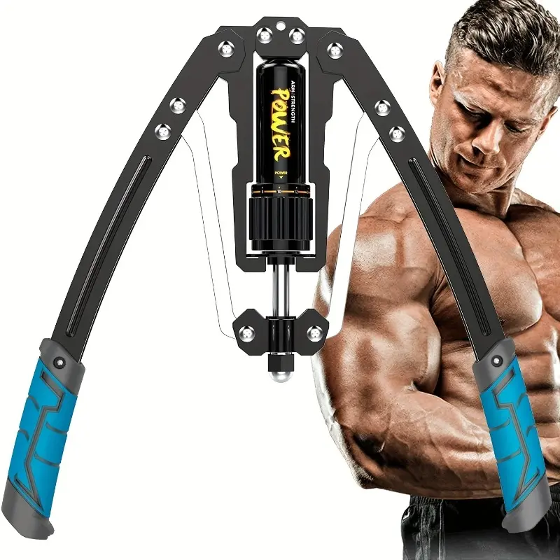 Adjustable Hydraulic Arm Exerciser, Resistance Arm Trainer for Biceps, Chest & Upper Body Workout, Portable Strength Training Equipment for Home Gym Fitness, Muscle Building & Exercise, Functional Fitness Equipment