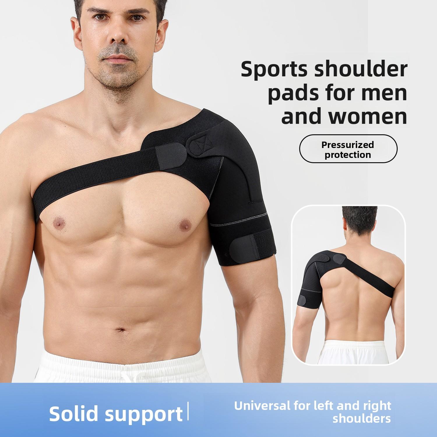 Sports Shoulder Pads Adjustable Men's and Women's Weightlifting Barbell Fitness Basketball Badminton Anti-dislocation Fixed Shoulder Protection